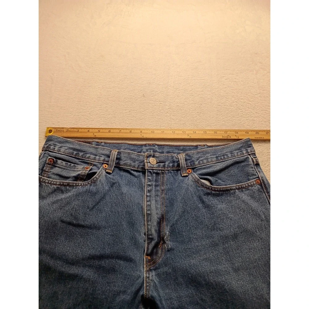 Levis 505 Regular Fit Straight Leg Jeans Men's Medium Wash Blue Denim Classic